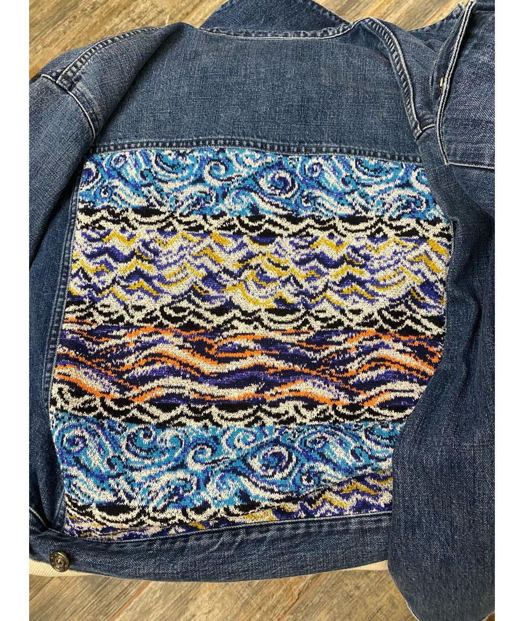 MISSONI Синяя хлопковая куртка, фото 6