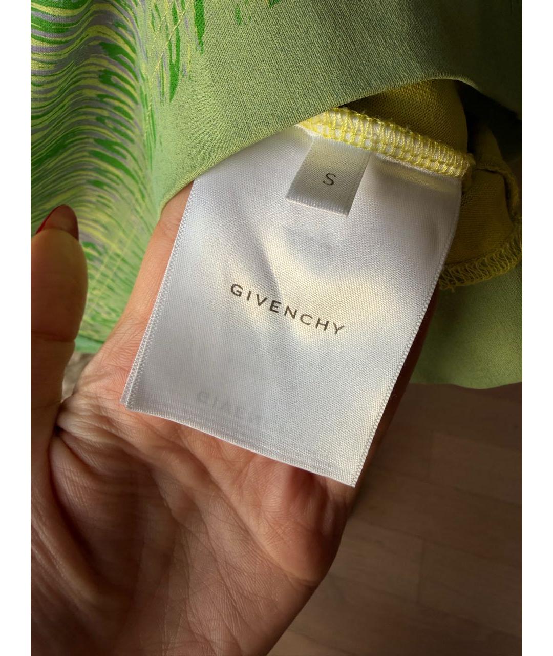 GIVENCHY Зеленая хлопковая футболка, фото 5