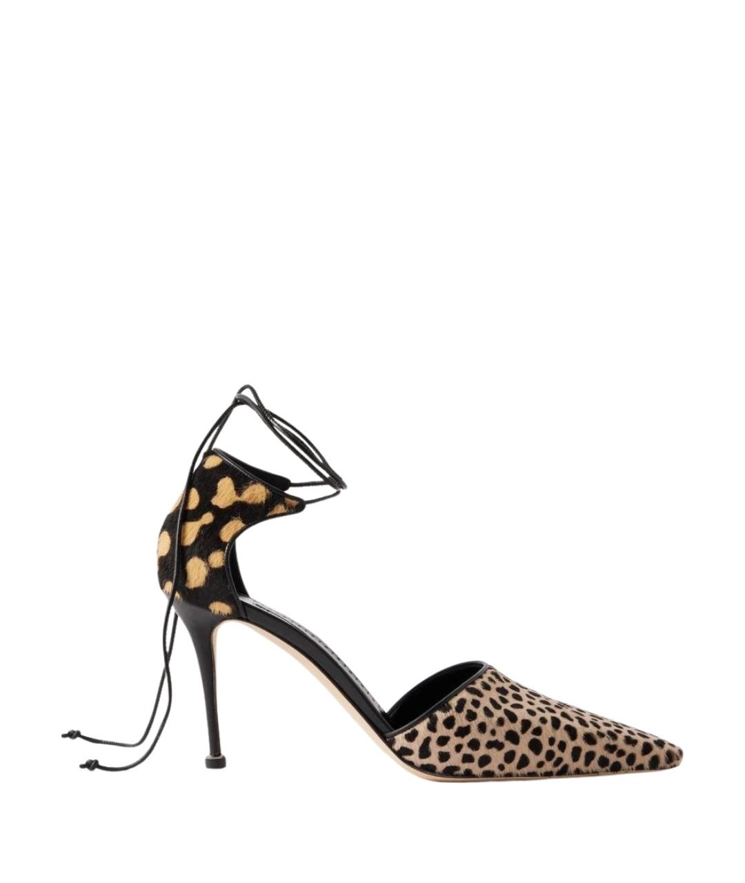MANOLO BLAHNIK Мульти кожаные туфли, фото 1