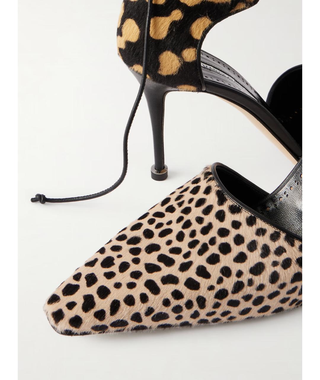 MANOLO BLAHNIK Мульти кожаные туфли, фото 5