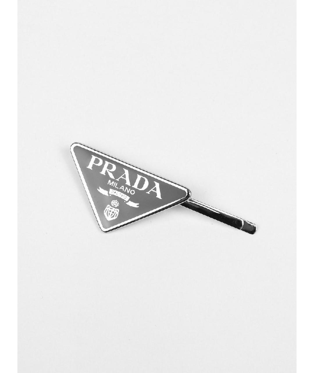 PRADA Черная заколка, фото 6