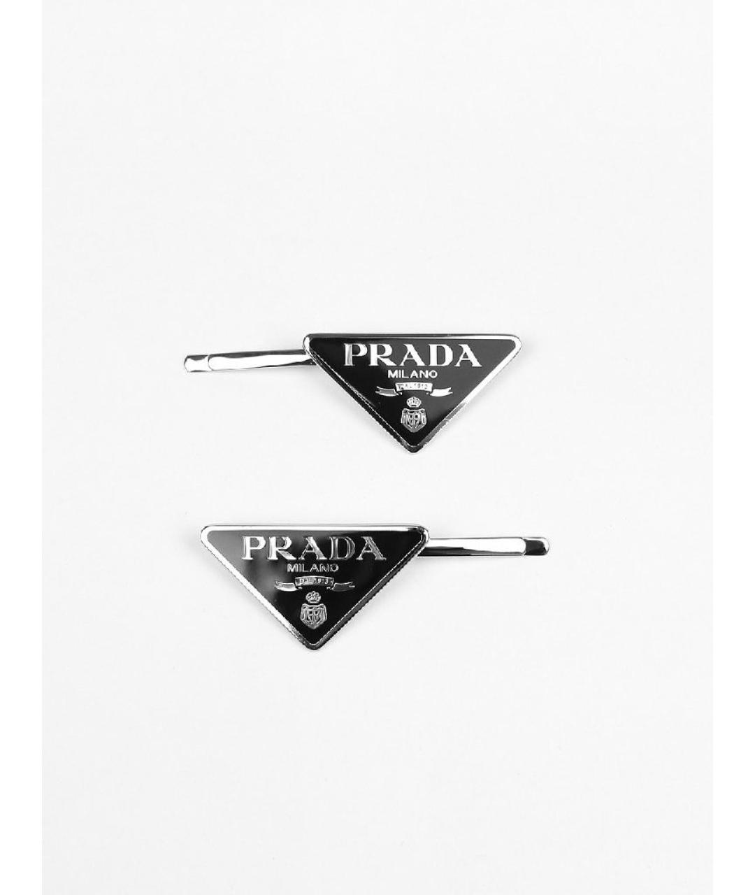 PRADA Черная заколка, фото 8