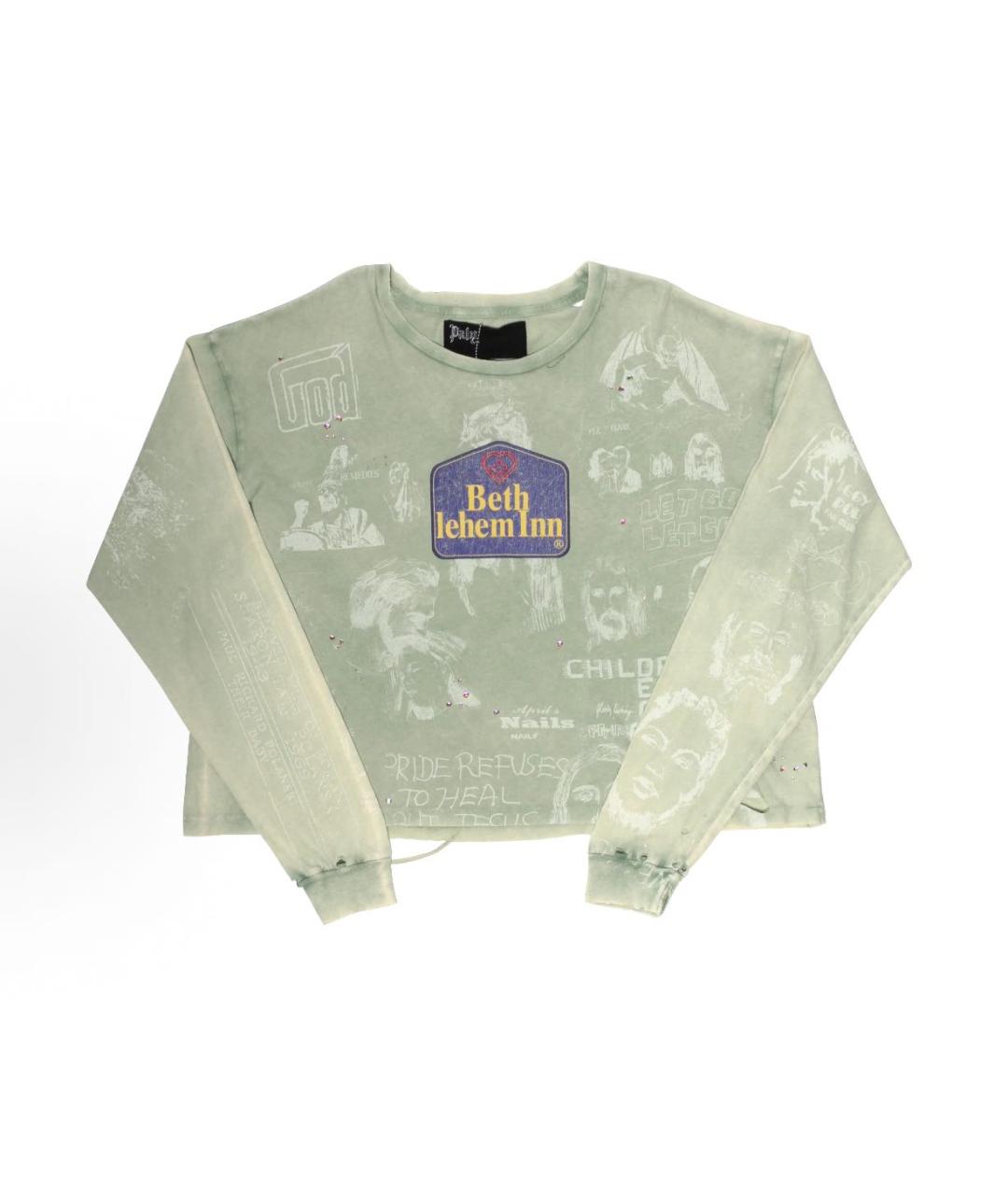 PALY Зеленая хлопковая футболка, фото 6