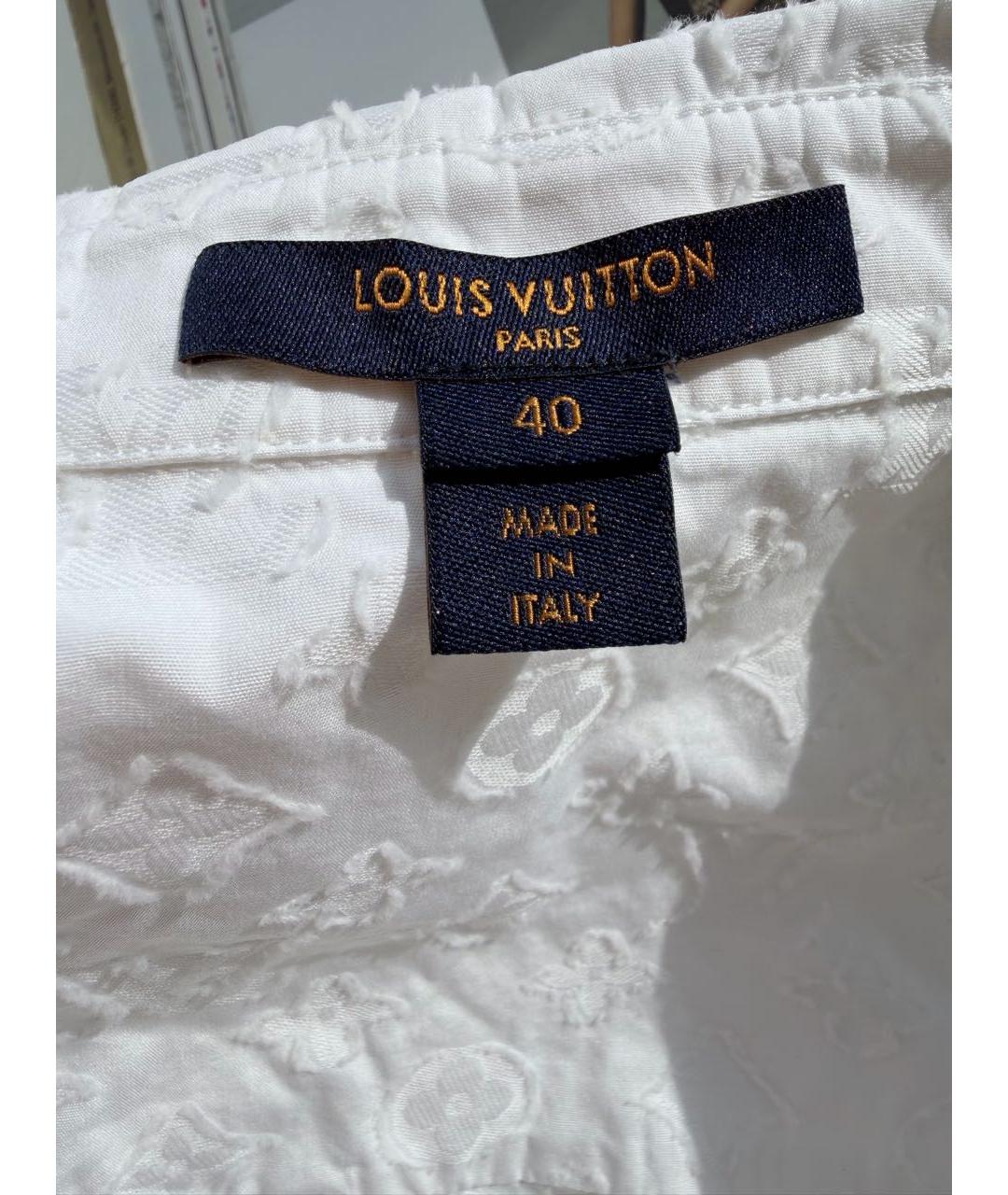 LOUIS VUITTON Белая хлопковая рубашка, фото 2