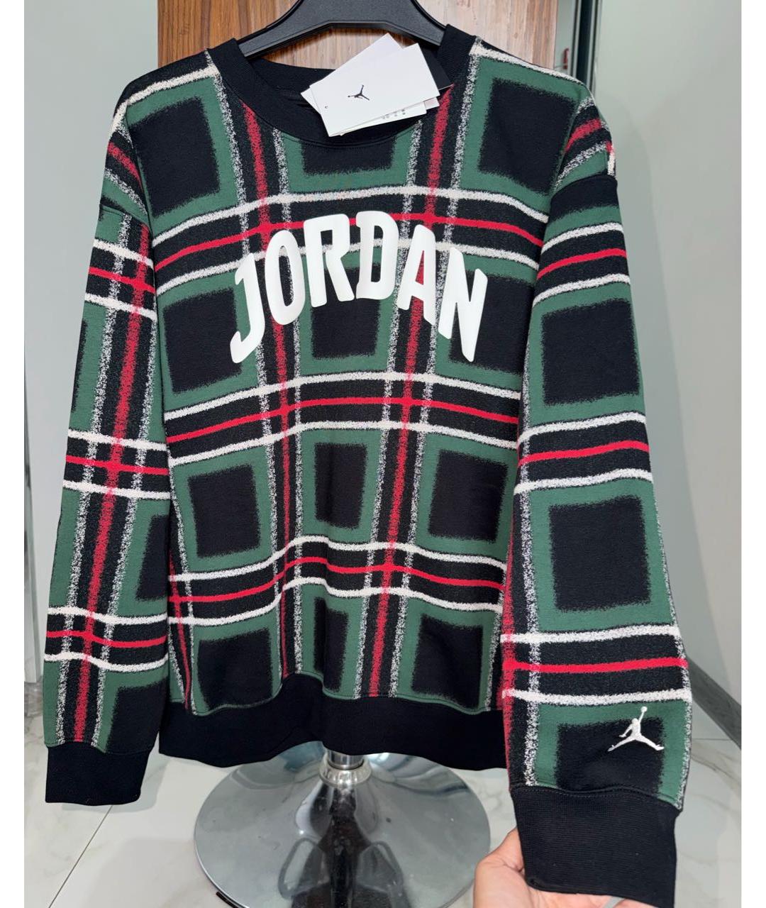 JORDAN Зеленый хлопковый джемпер / свитер, фото 2