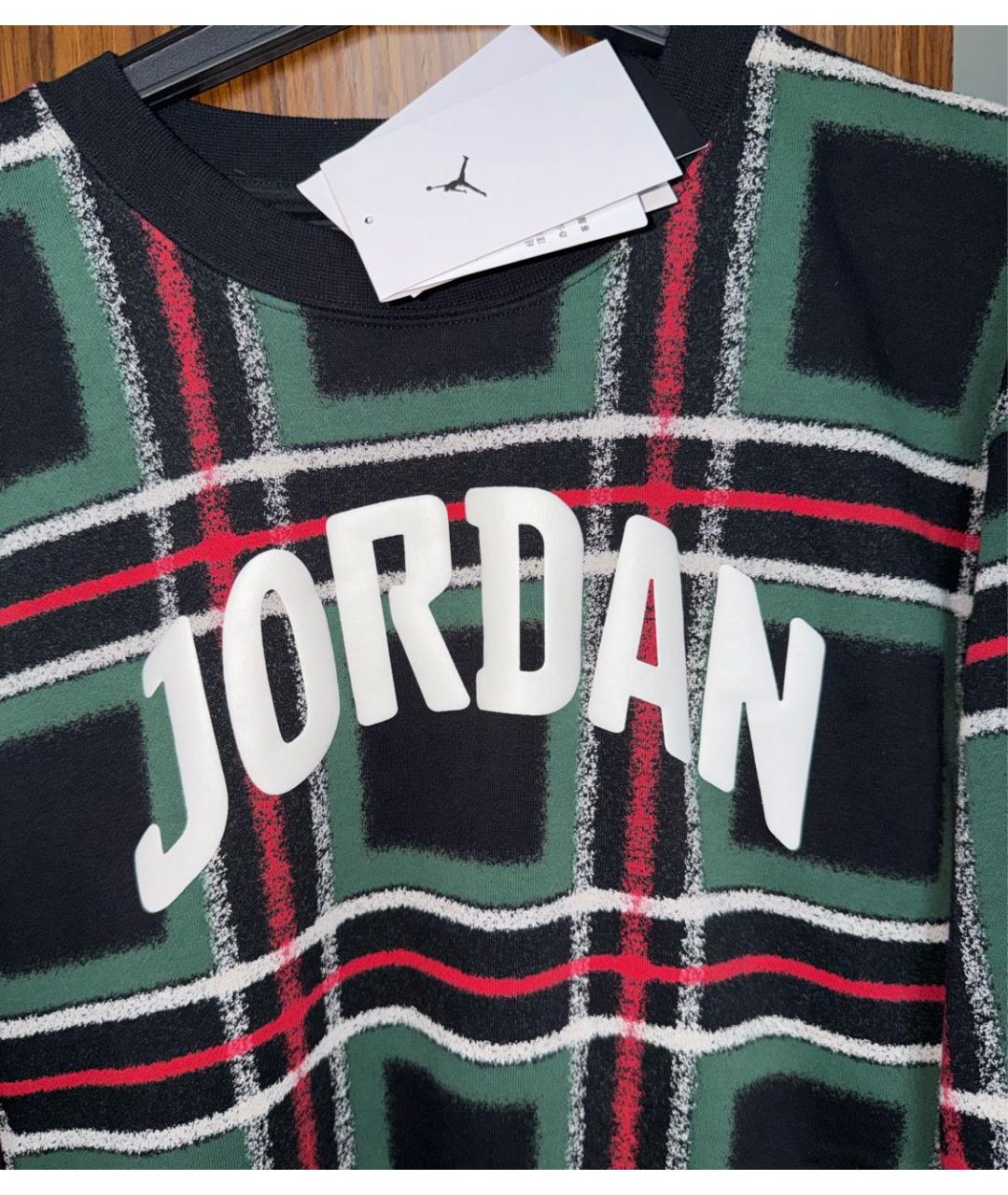 JORDAN Зеленый хлопковый джемпер / свитер, фото 4