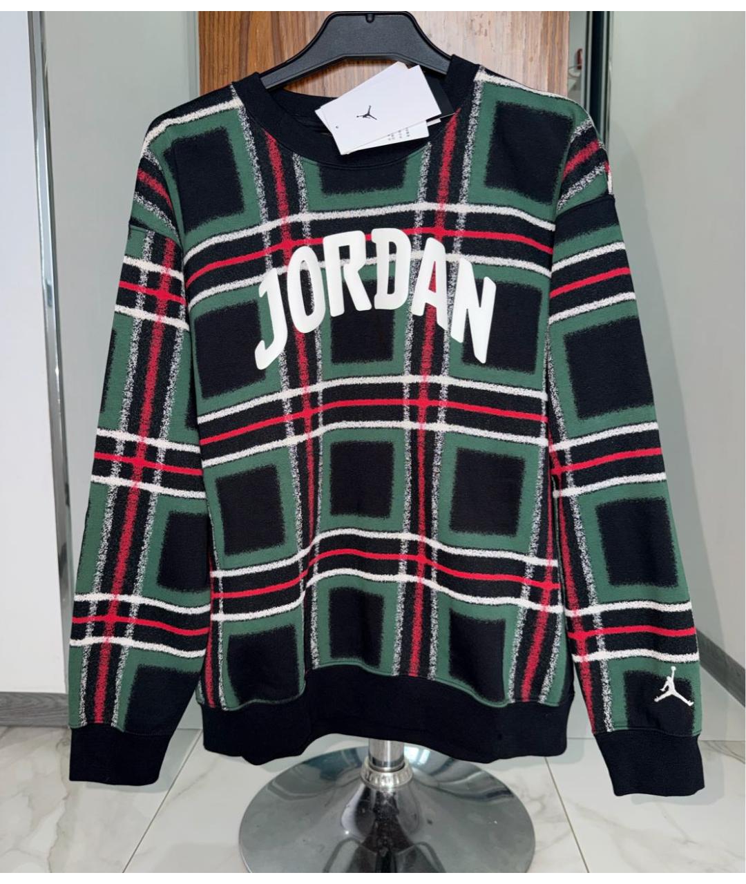 JORDAN Зеленый хлопковый джемпер / свитер, фото 9