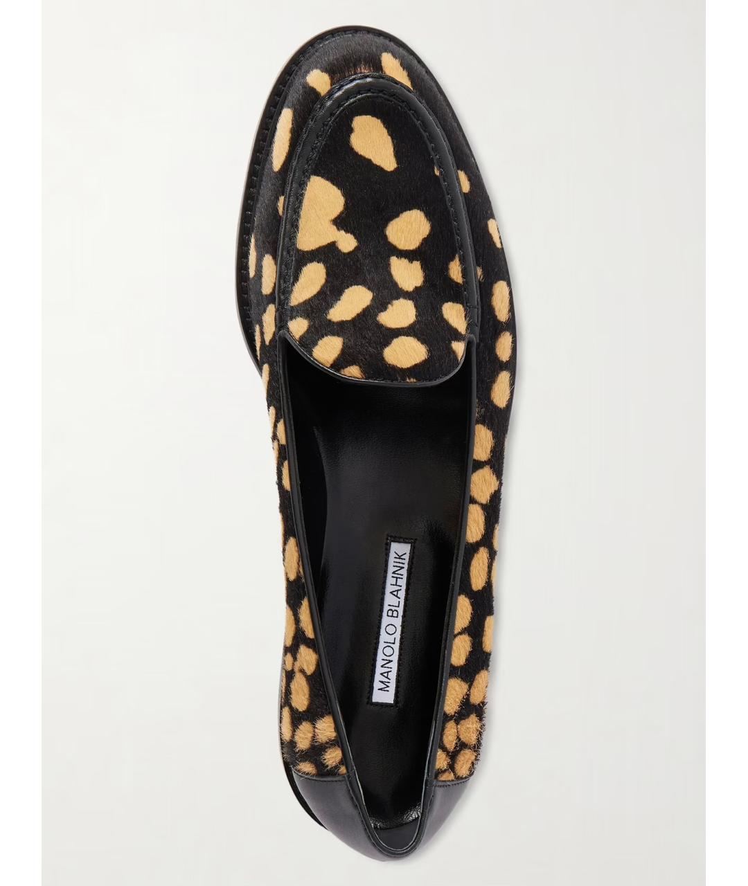 MANOLO BLAHNIK Черные кожаные лоферы, фото 4