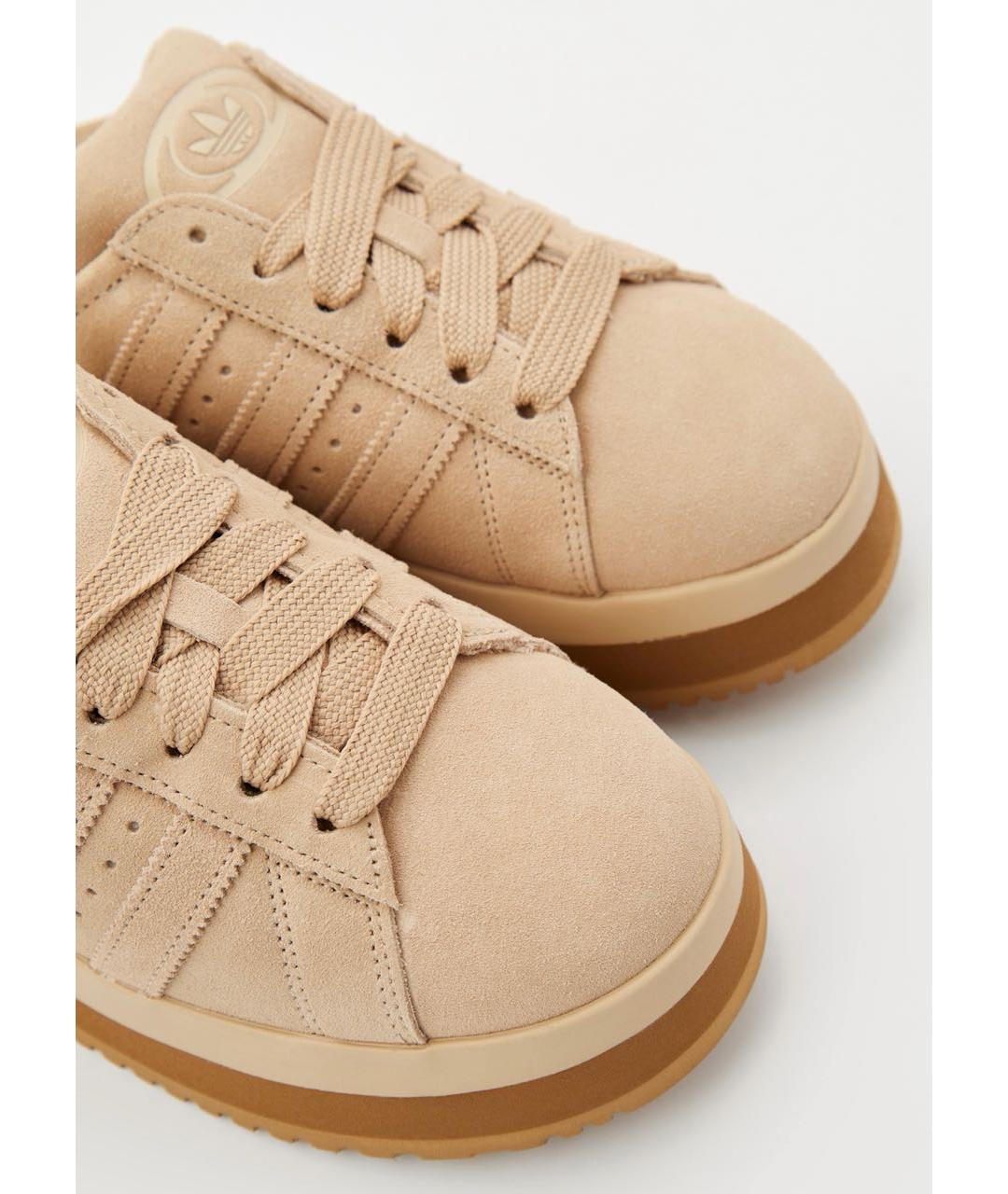 ADIDAS Бежевые замшевые сабо, фото 4