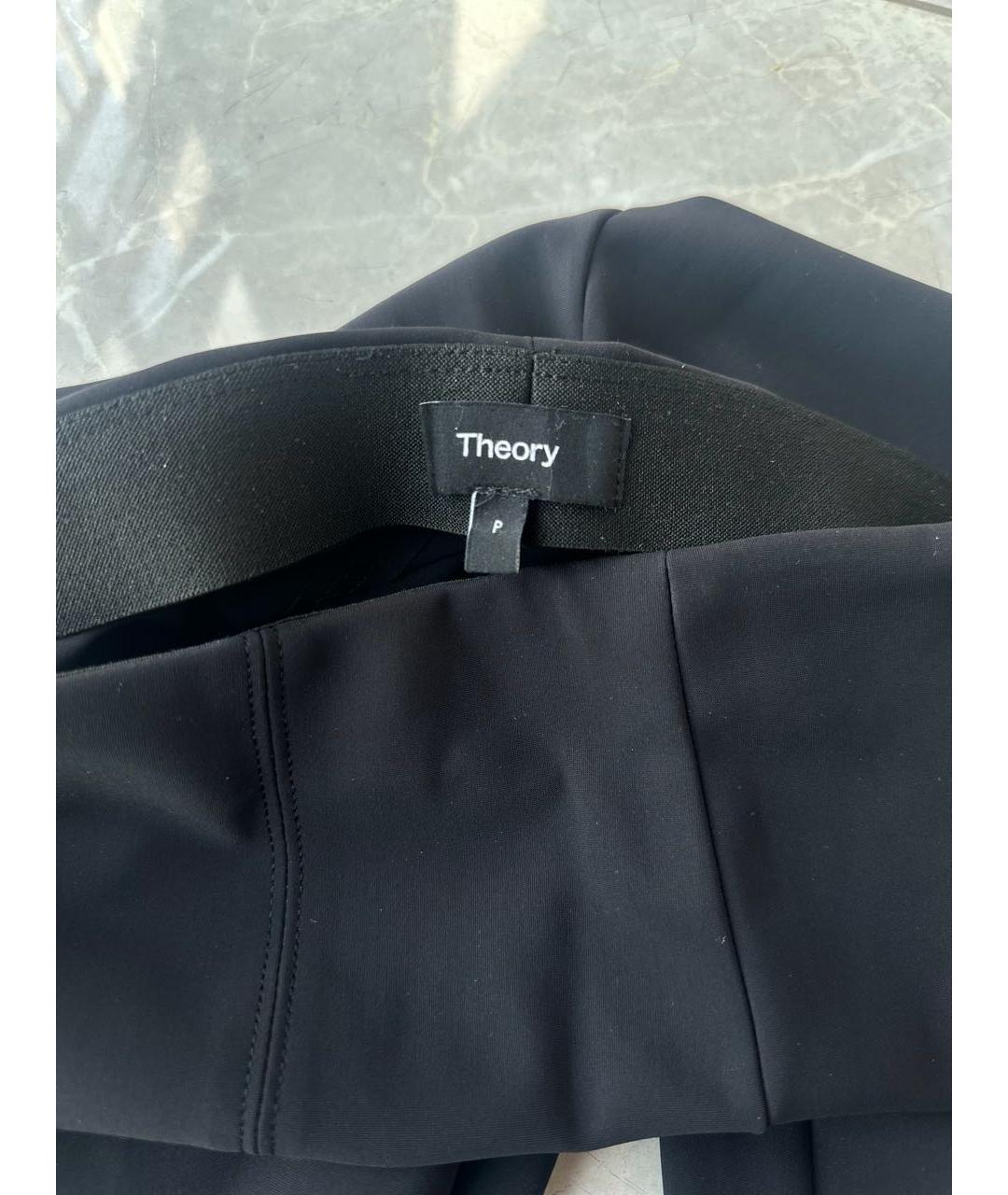THEORY Черные брюки узкие, фото 3