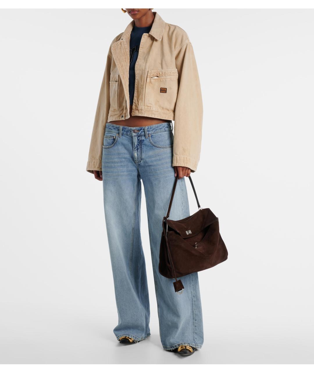 BALENCIAGA Бежевая хлопковая куртка, фото 5
