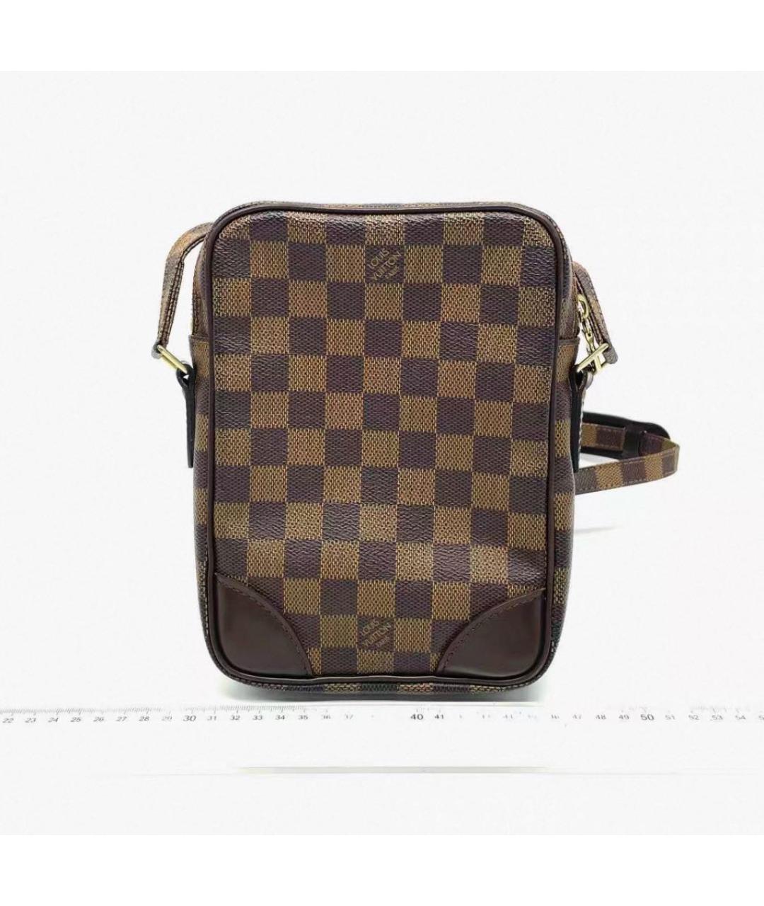 LOUIS VUITTON Коричневая сумка через плечо из канвы, фото 2