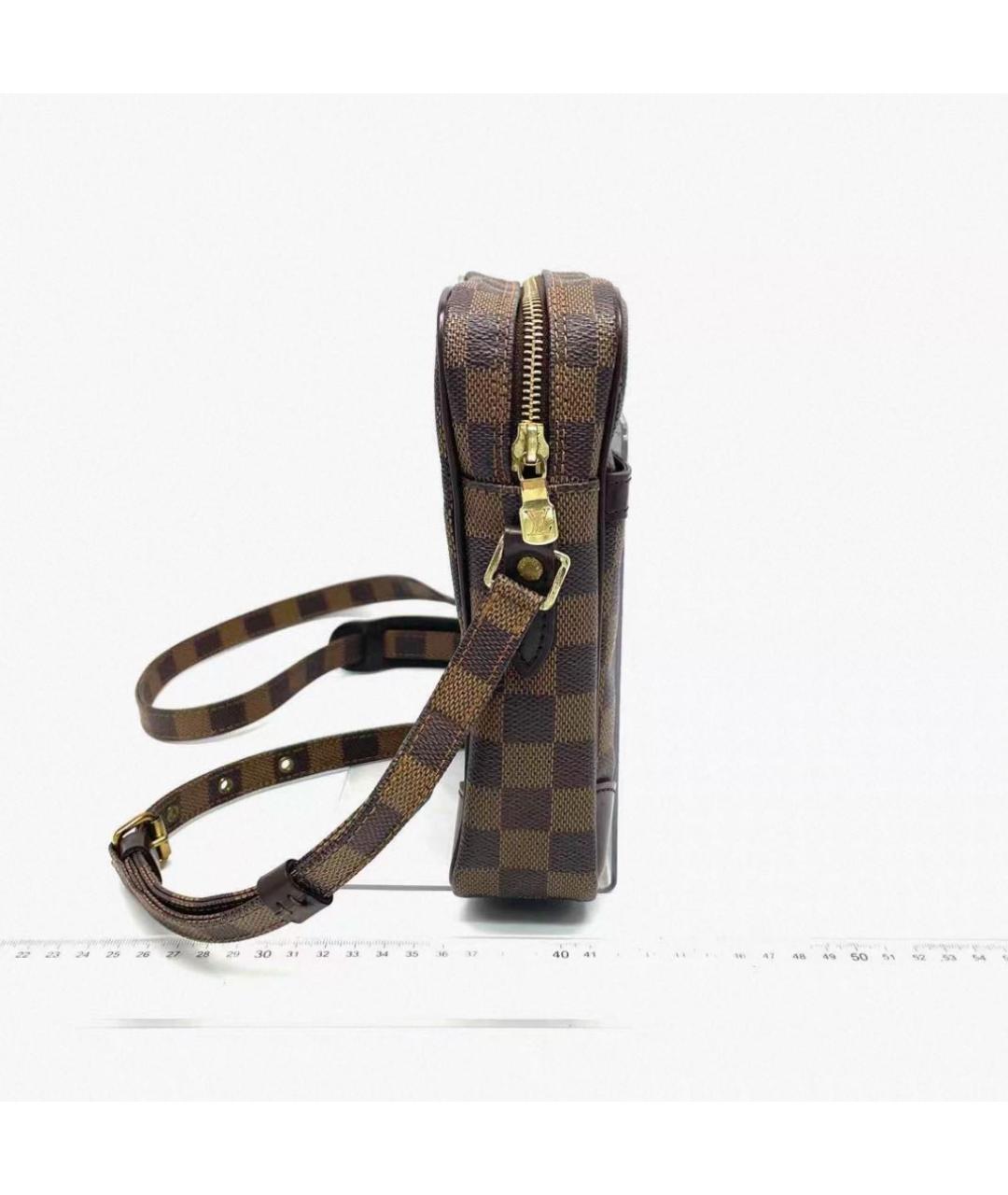 LOUIS VUITTON Коричневая сумка через плечо из канвы, фото 5
