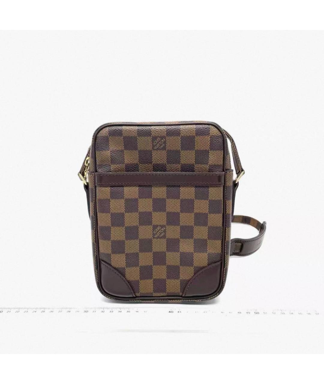 LOUIS VUITTON Коричневая сумка через плечо из канвы, фото 9