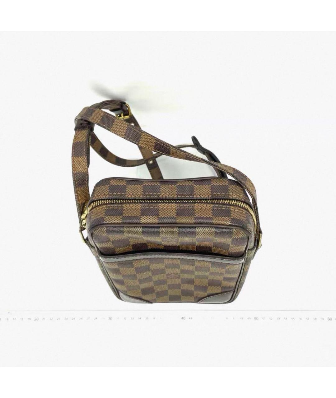 LOUIS VUITTON Коричневая сумка через плечо из канвы, фото 3