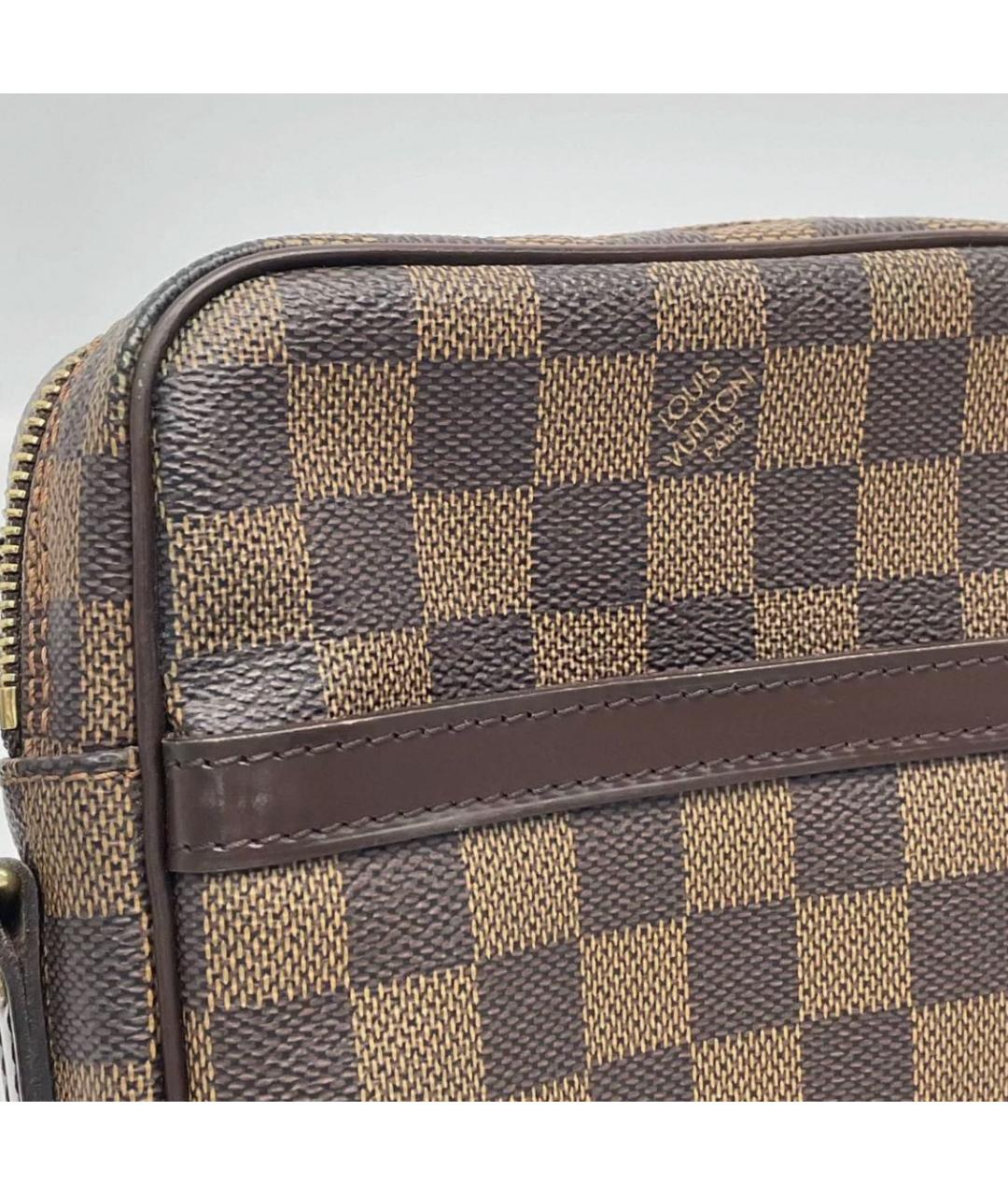 LOUIS VUITTON Коричневая сумка через плечо из канвы, фото 8