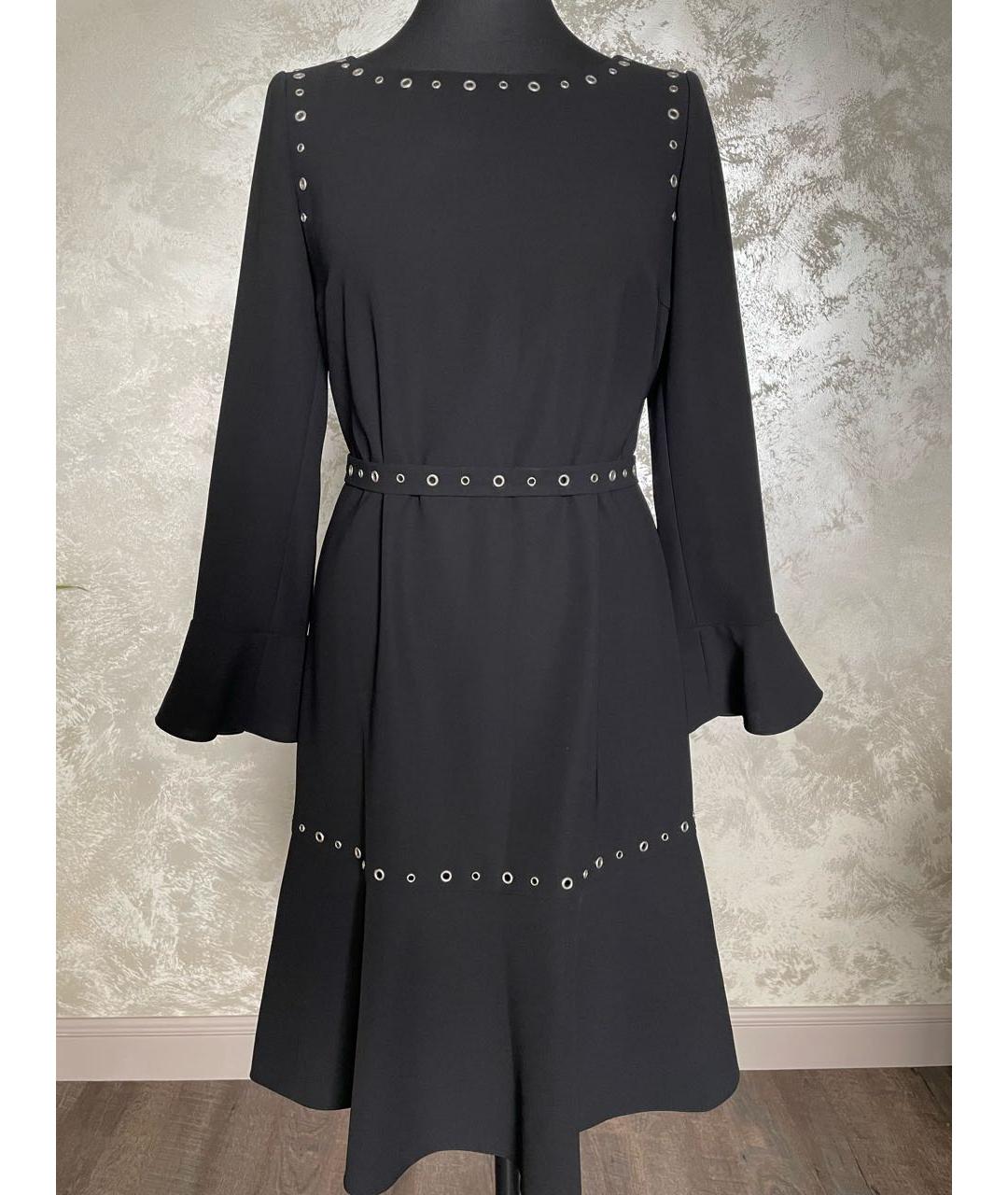 HUGO BOSS Черное полиэстеровое повседневное платье, фото 6