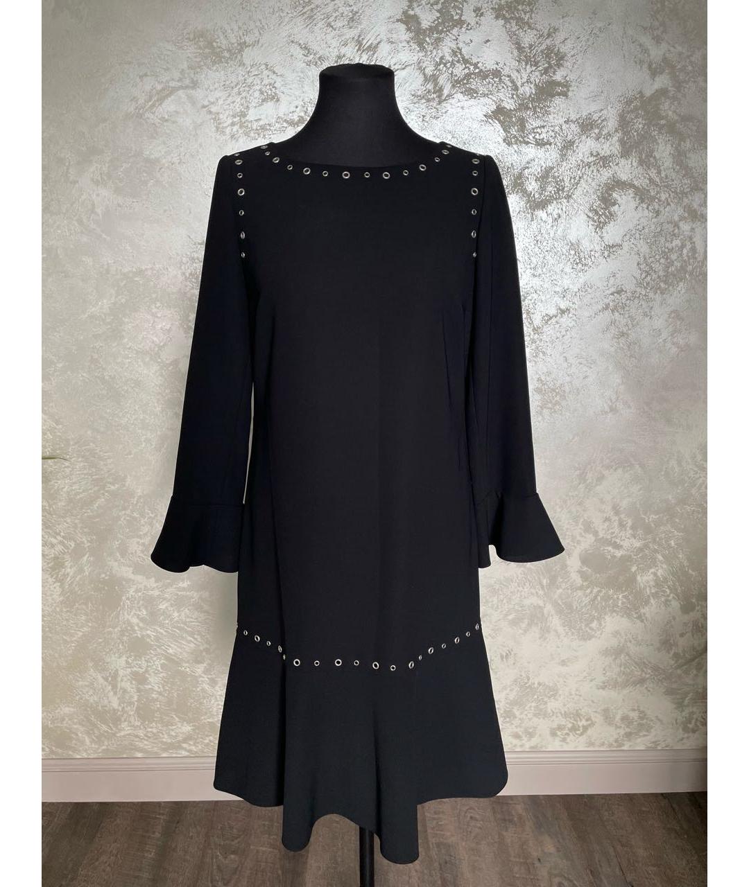 HUGO BOSS Черное полиэстеровое повседневное платье, фото 2