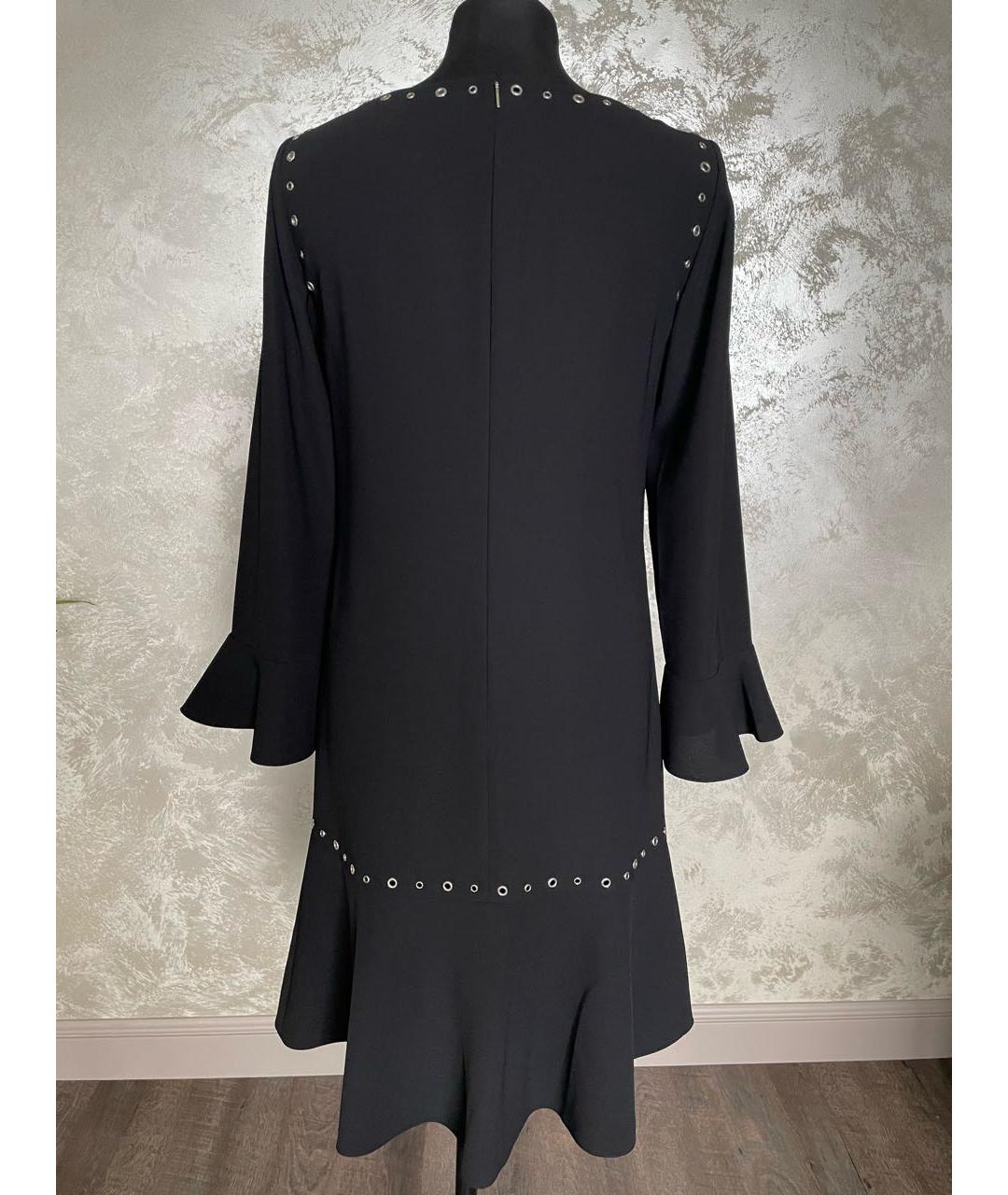 HUGO BOSS Черное полиэстеровое повседневное платье, фото 4