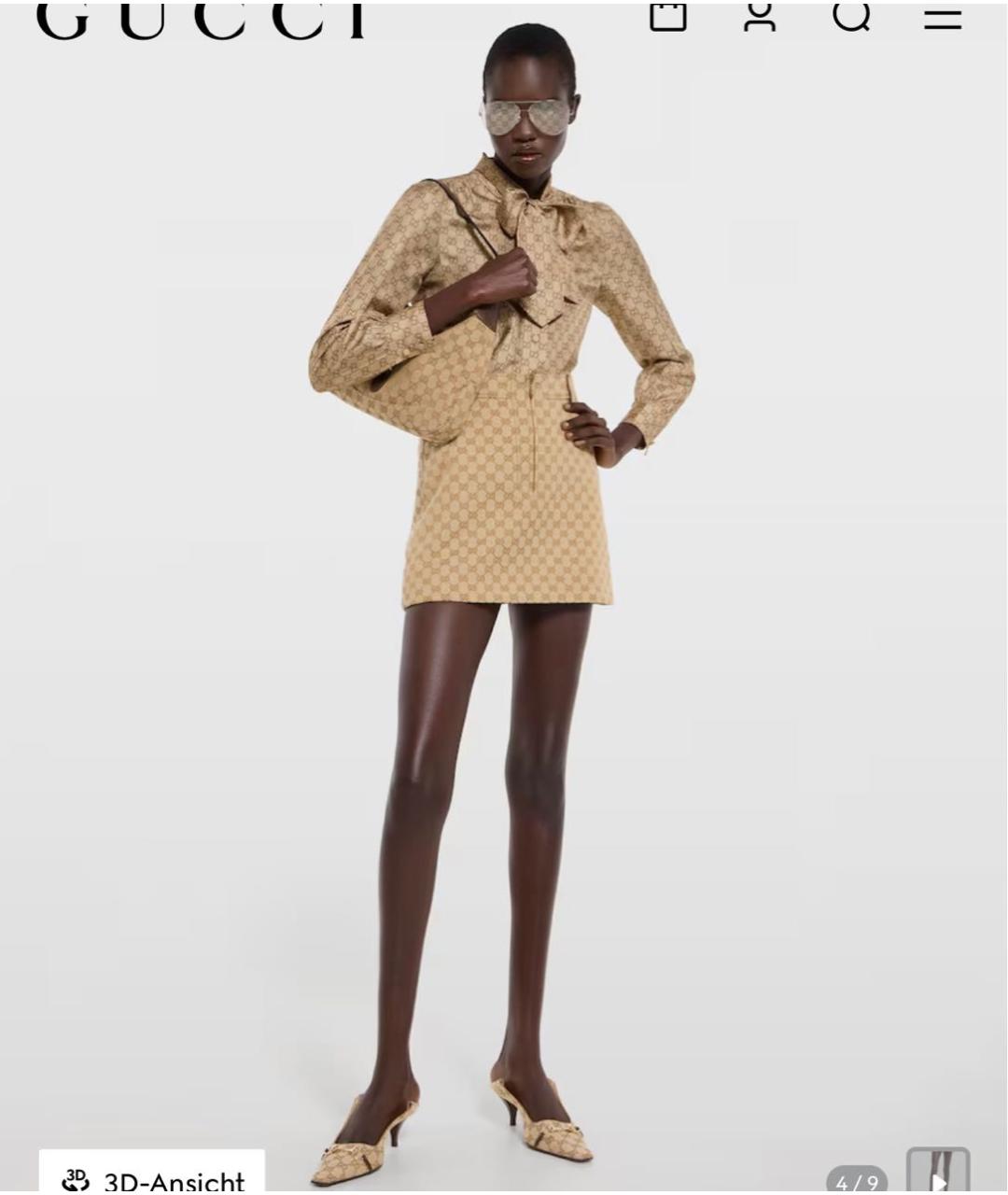 GUCCI Коричневые туфли, фото 5