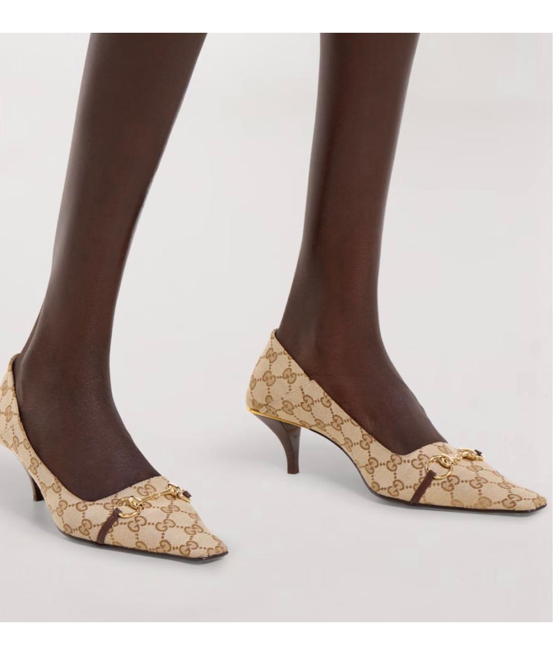 GUCCI Коричневые туфли, фото 3