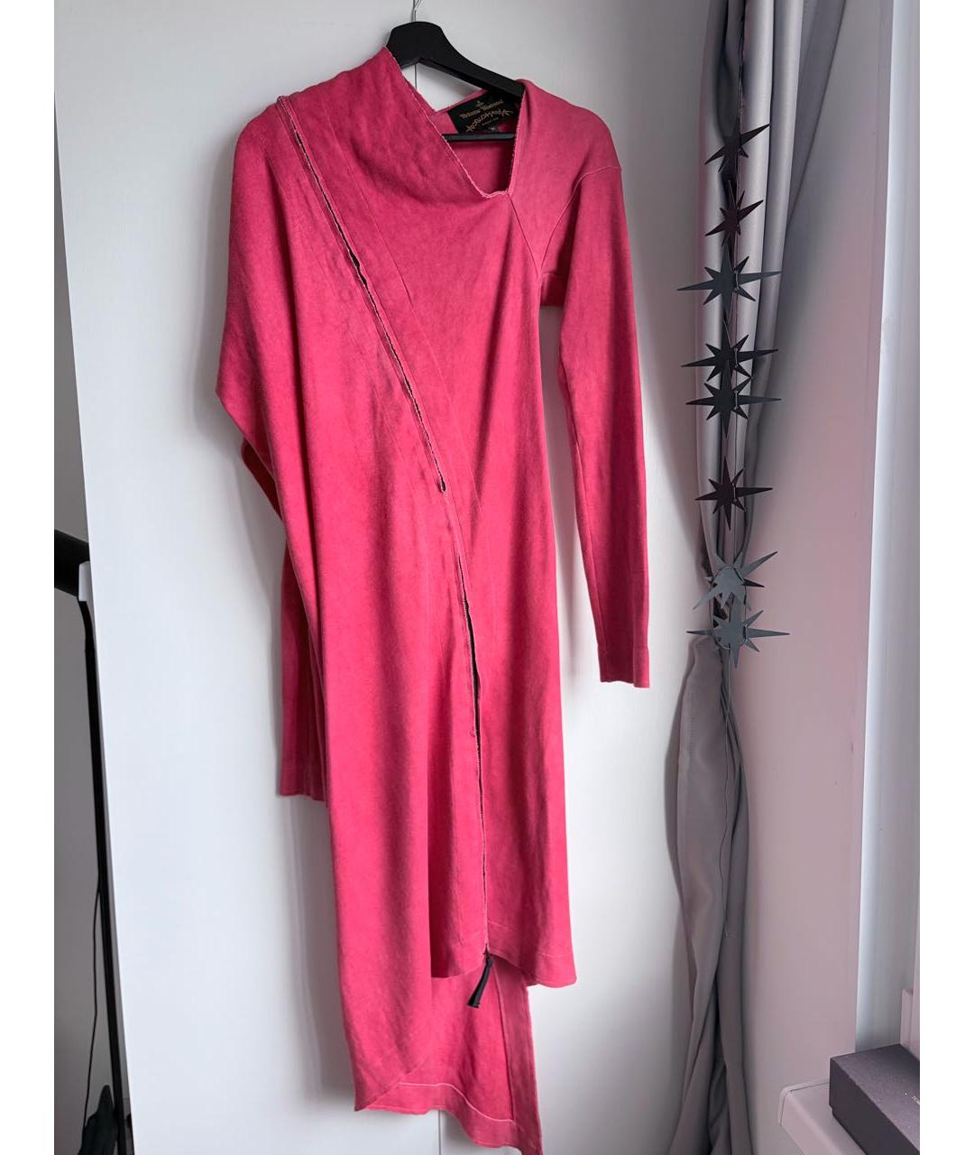 VIVIENNE WESTWOOD Розовое хлопковое повседневное платье, фото 7