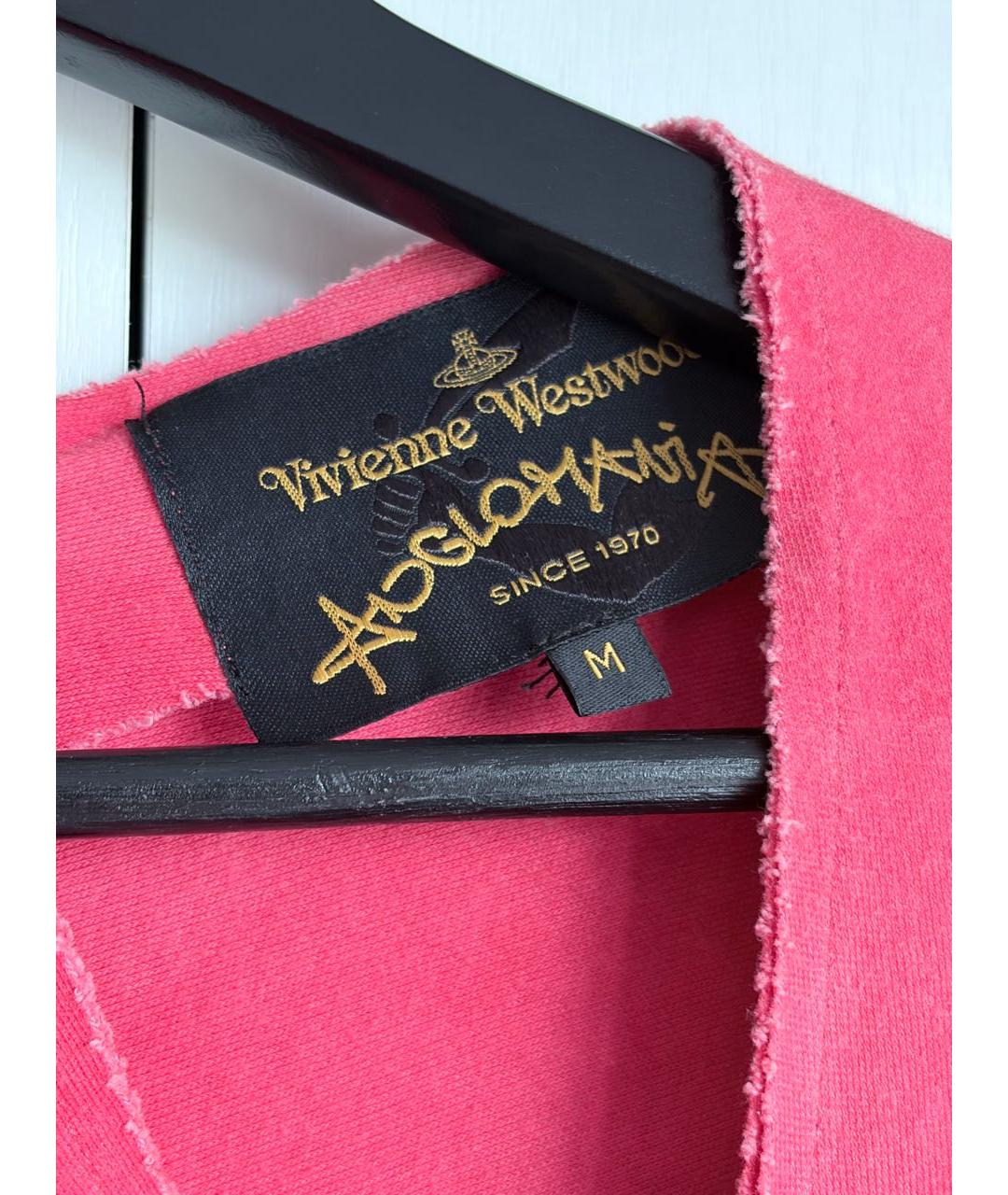 VIVIENNE WESTWOOD Розовое хлопковое повседневное платье, фото 3