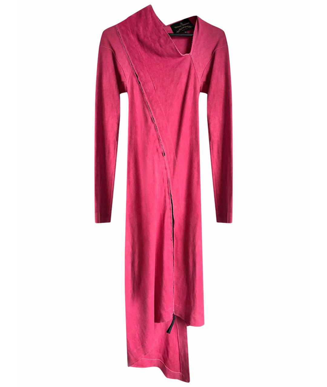 VIVIENNE WESTWOOD Розовое хлопковое повседневное платье, фото 1