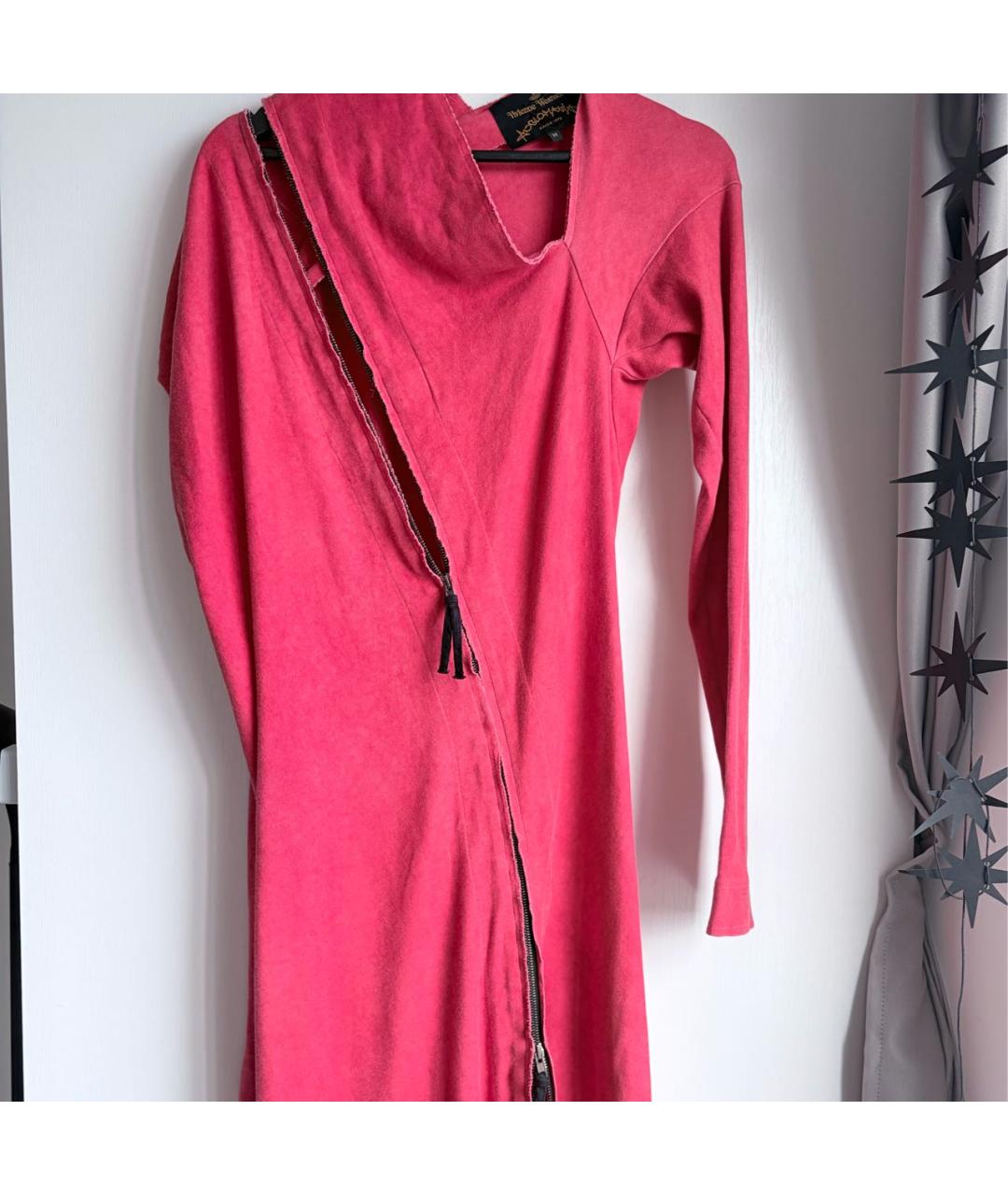 VIVIENNE WESTWOOD Розовое хлопковое повседневное платье, фото 4