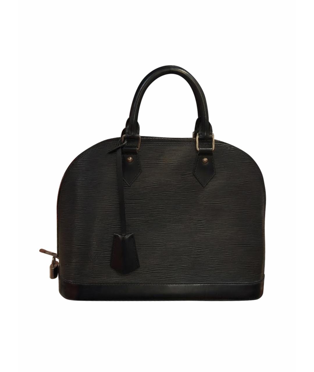 LOUIS VUITTON Черная сумка с короткими ручками из канвы, фото 1