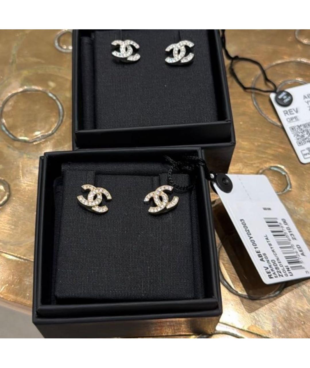 CHANEL Серебряные металлические серьги, фото 5