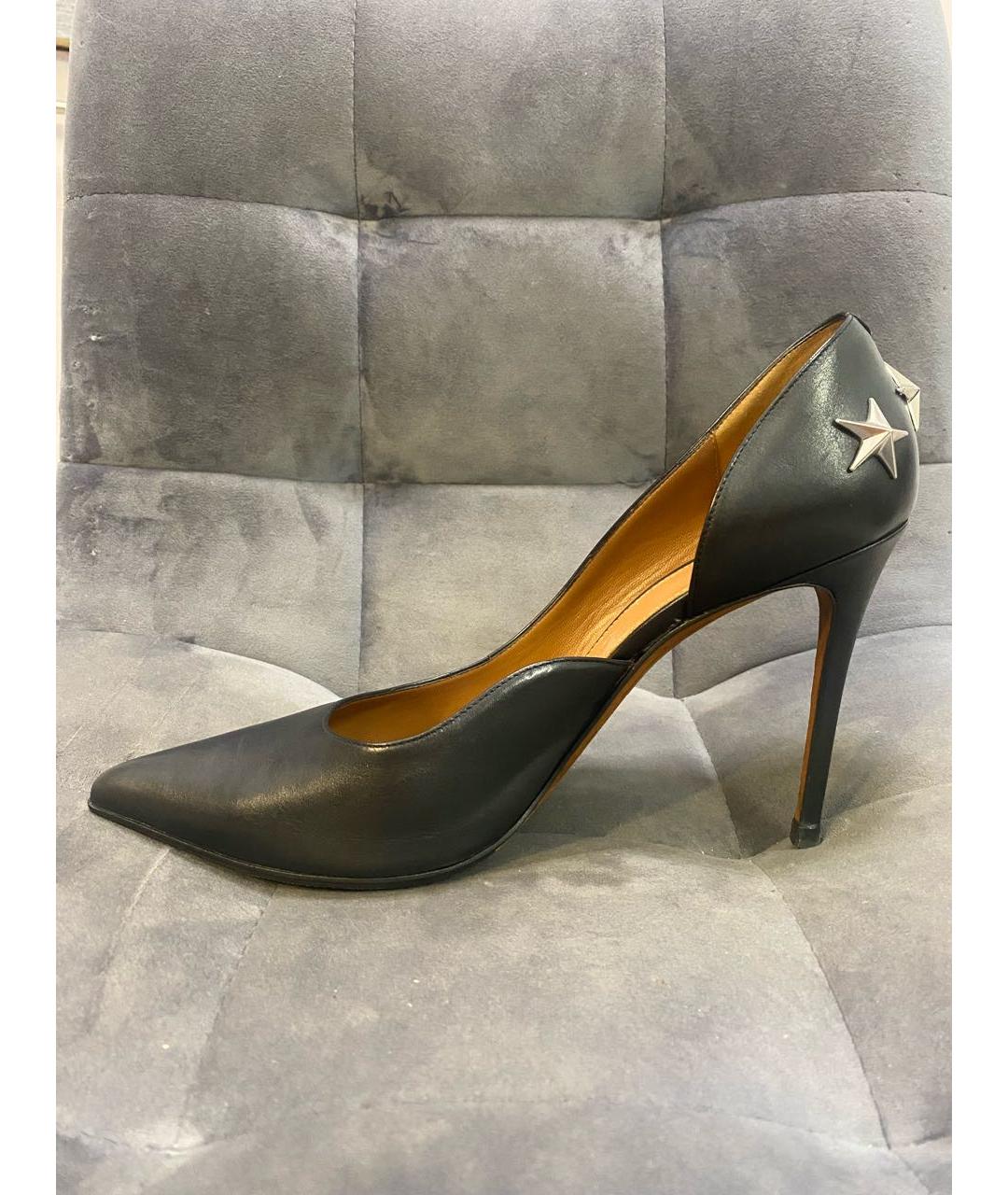 GIVENCHY Черные кожаные туфли, фото 5