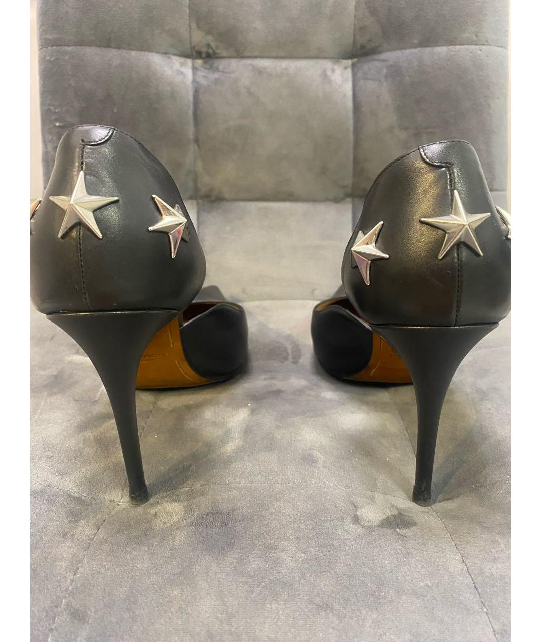 GIVENCHY Черные кожаные туфли, фото 4