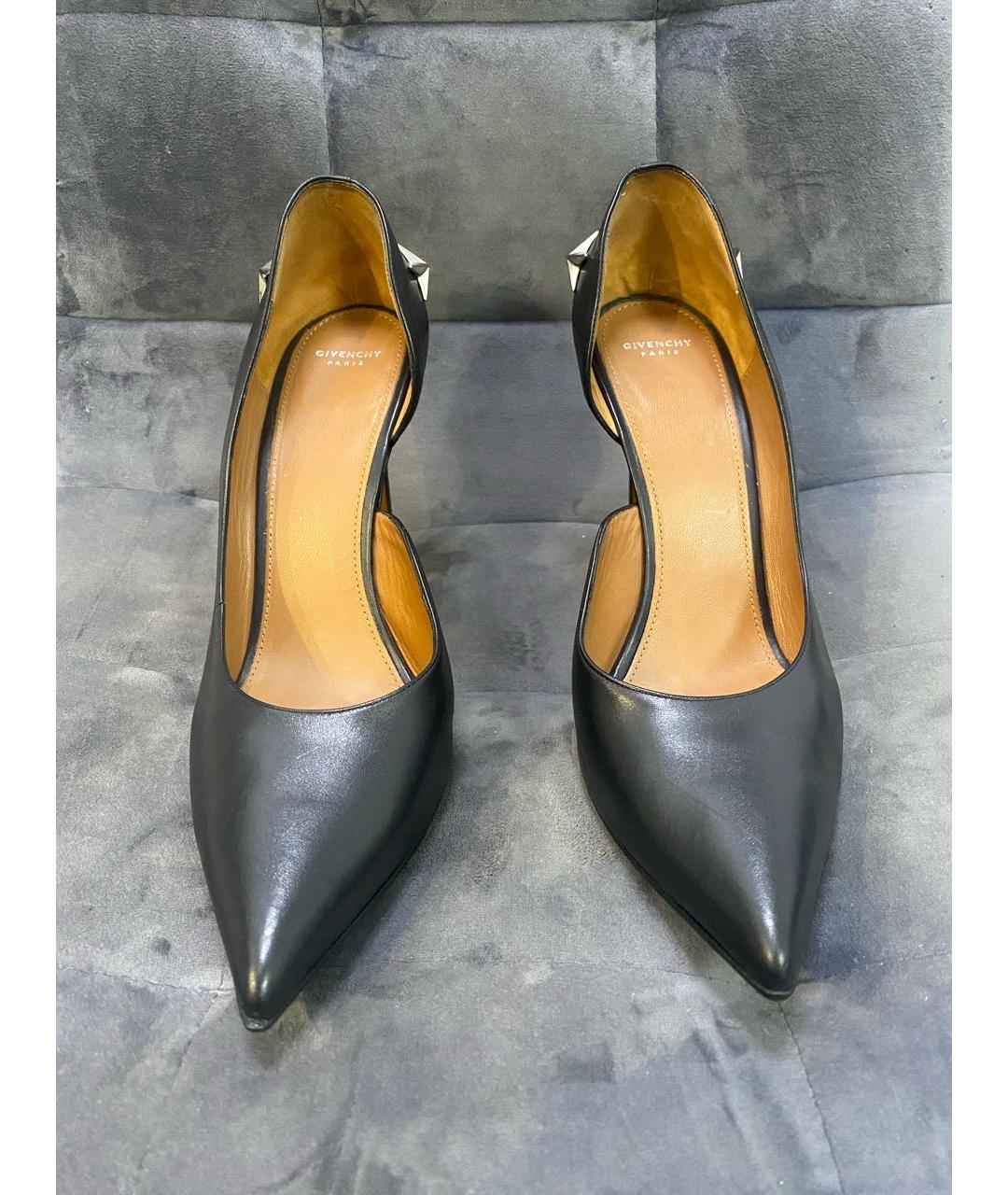 GIVENCHY Черные кожаные туфли, фото 2