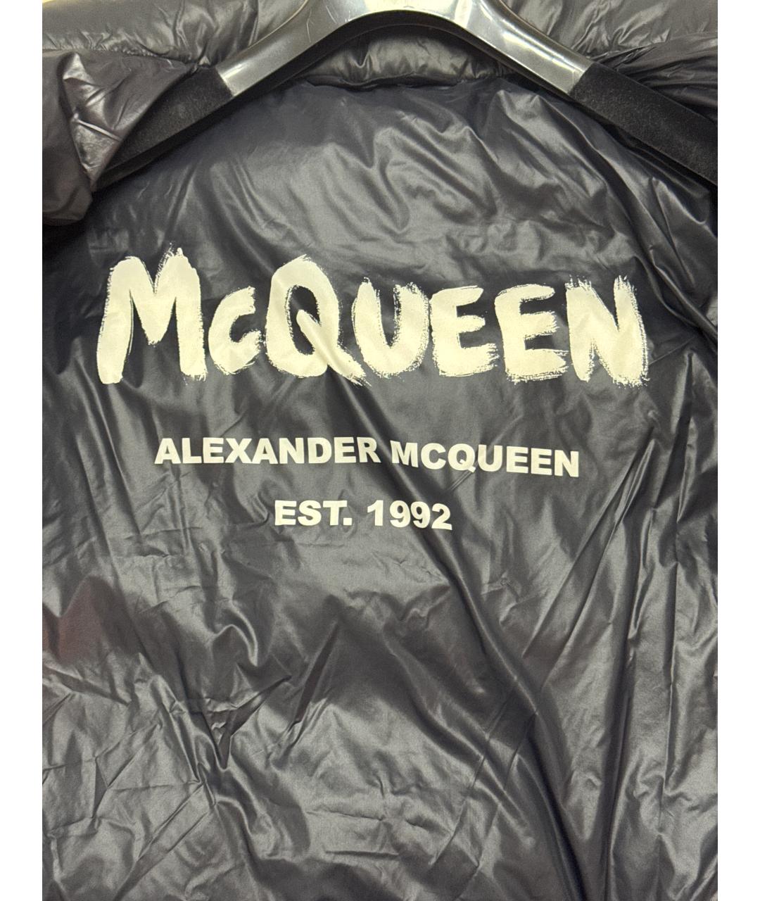 ALEXANDER MCQUEEN Черный нейлоновый пуховик, фото 3