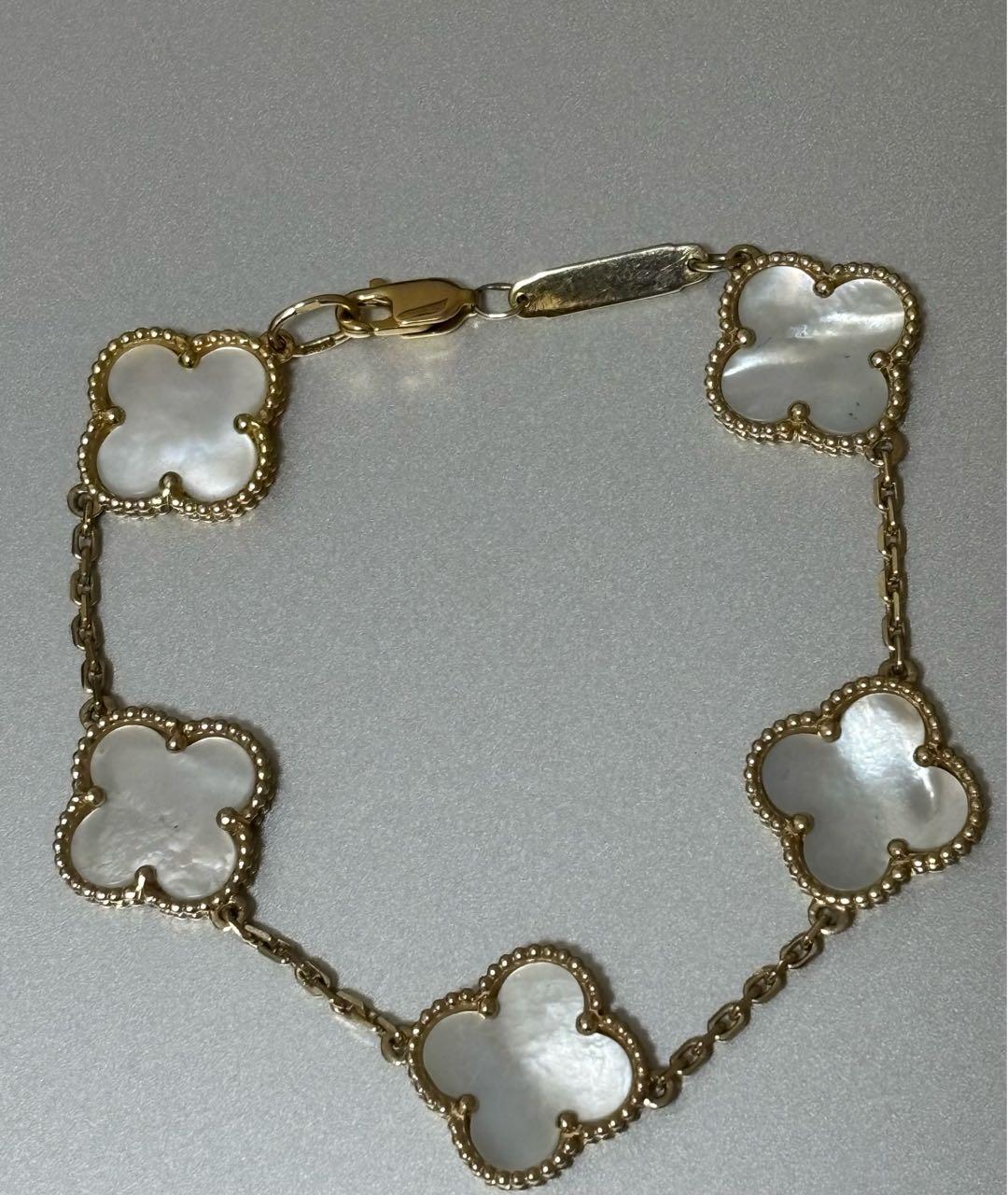 VAN CLEEF & ARPELS Желтый браслет из желтого золота, фото 4