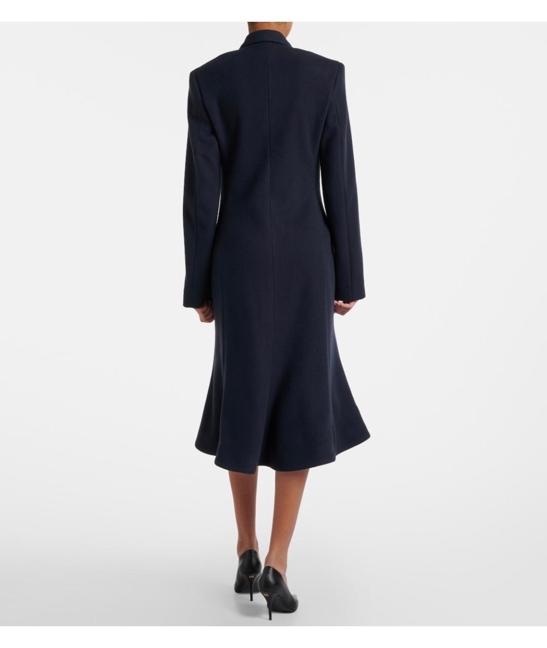 BALENCIAGA Темно-синее шерстяное пальто, фото 7