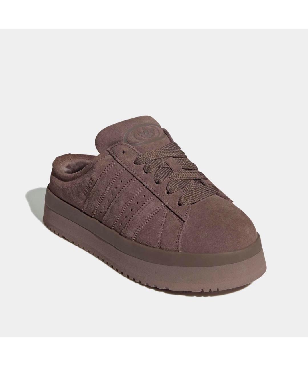 ADIDAS Коричневые замшевые сабо, фото 3