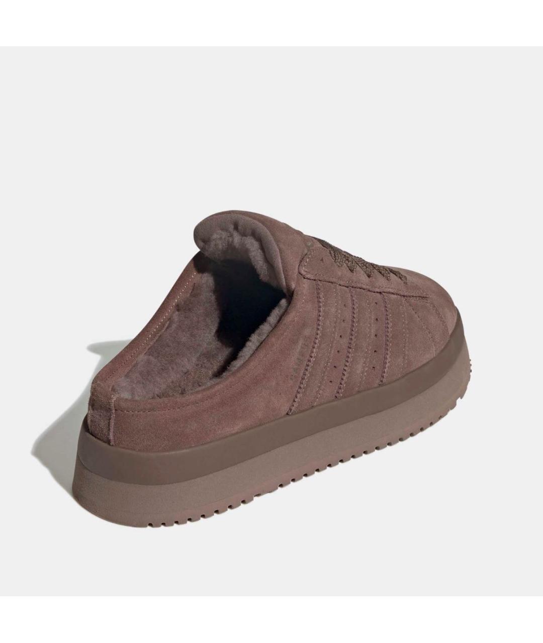 ADIDAS Коричневые замшевые сабо, фото 2