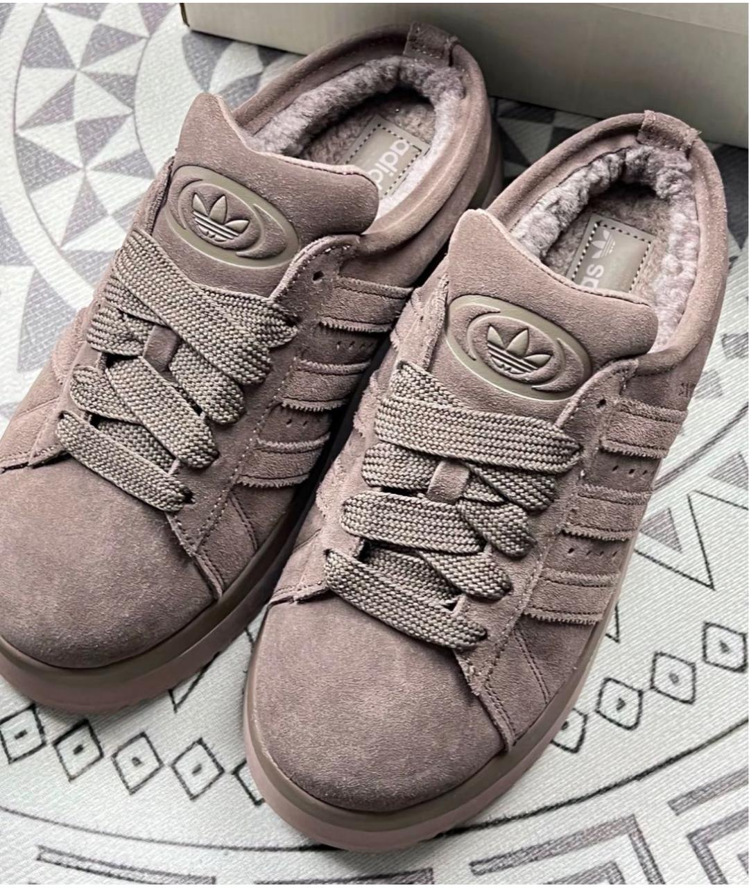 ADIDAS Коричневые замшевые сабо, фото 7