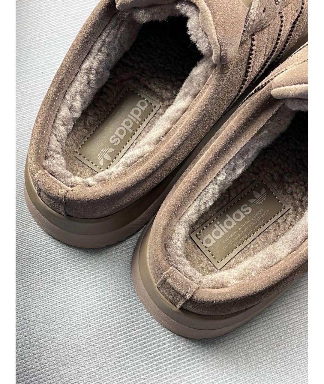 ADIDAS Коричневые замшевые сабо, фото 6