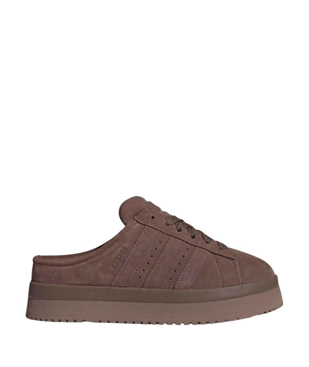 ADIDAS Коричневые замшевые сабо, фото 1