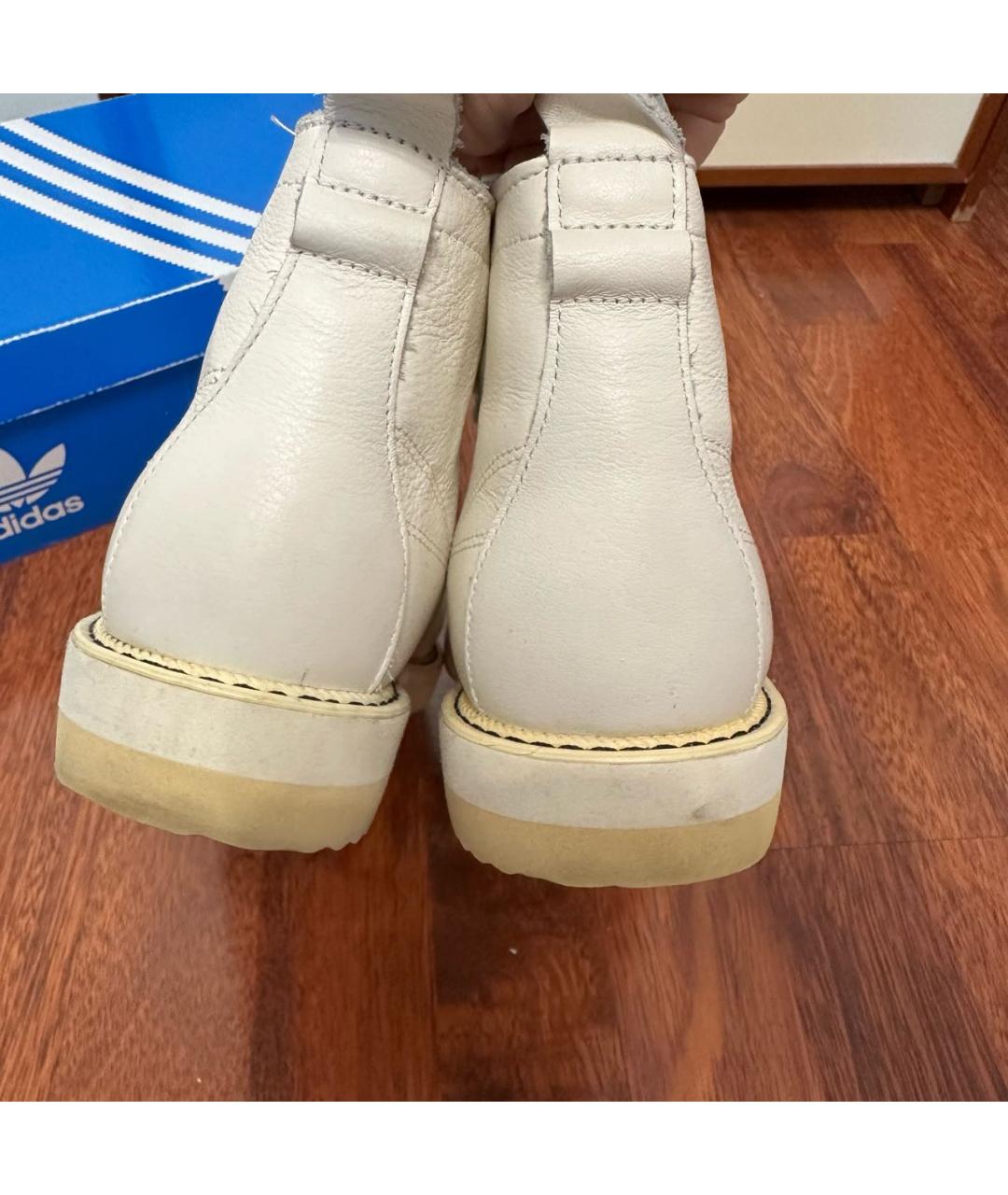 ADIDAS Белые кожаные ботинки, фото 4