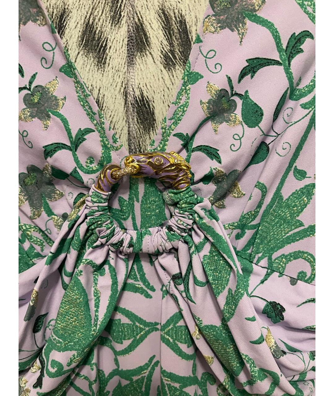 ROBERTO CAVALLI Ацетатное коктейльное платье, фото 4