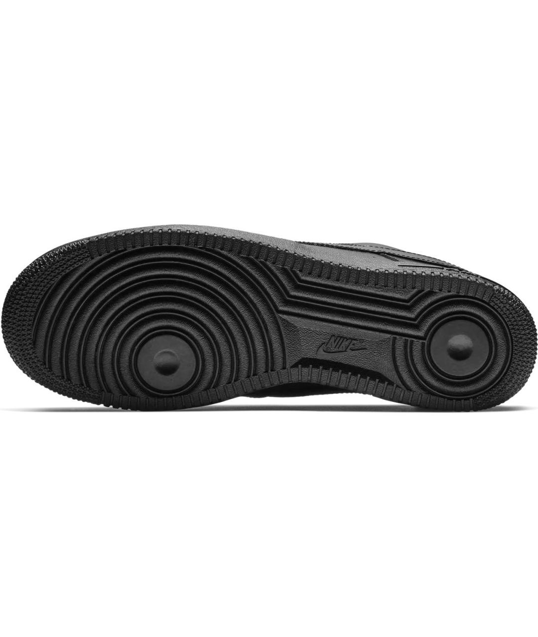 NIKE Черные кожаные низкие кроссовки / кеды, фото 6