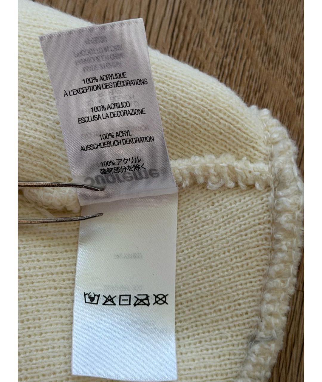 SUPREME Белая хлопковая шапка, фото 5