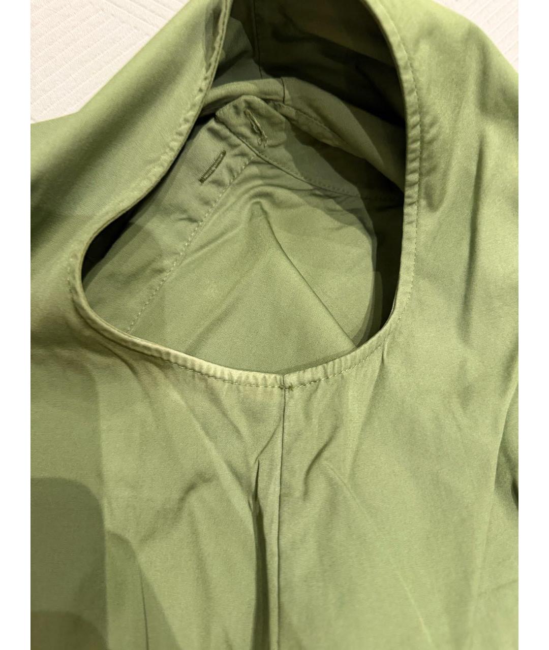 JIL SANDER Хаки хлопковая блузы, фото 5