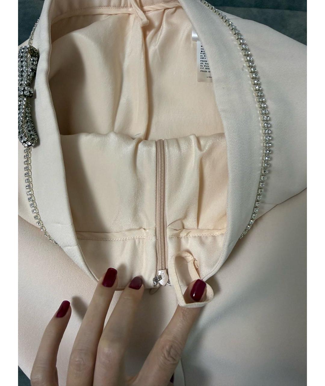 MIU MIU Розовая юбка мини, фото 6