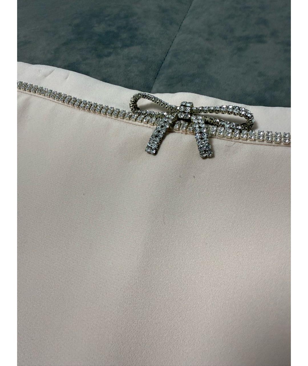 MIU MIU Розовая юбка мини, фото 4