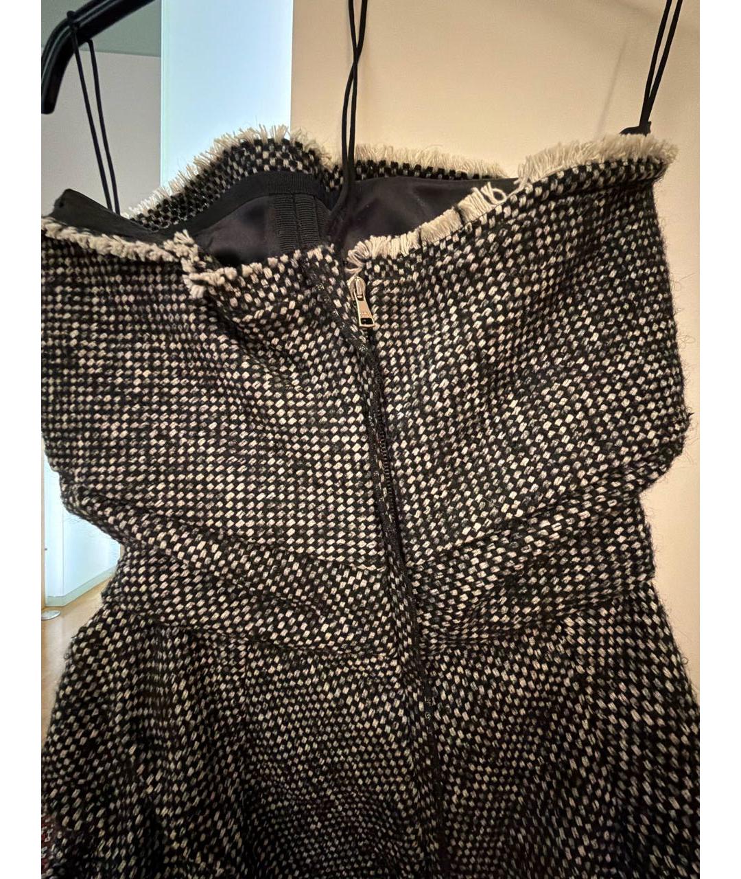 DOLCE&GABBANA Серое шерстяное платье, фото 3